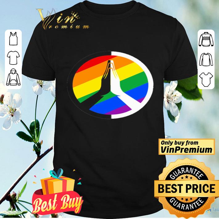 LGBT Peace icon Emblem end hate shirt