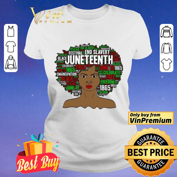 Juneteenth Natural Hair Black Women shirt