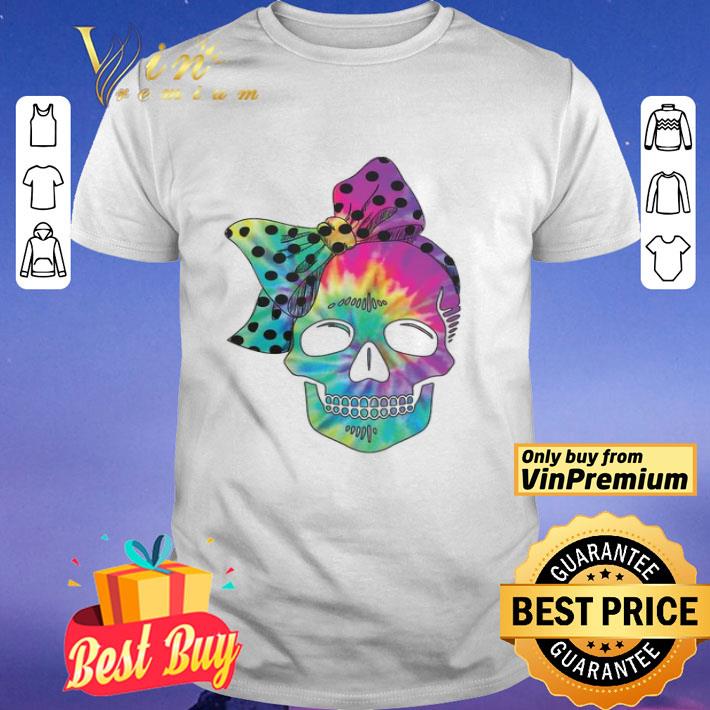 Tie Dye Skull Hippie Runner Funktional Runwear shirt