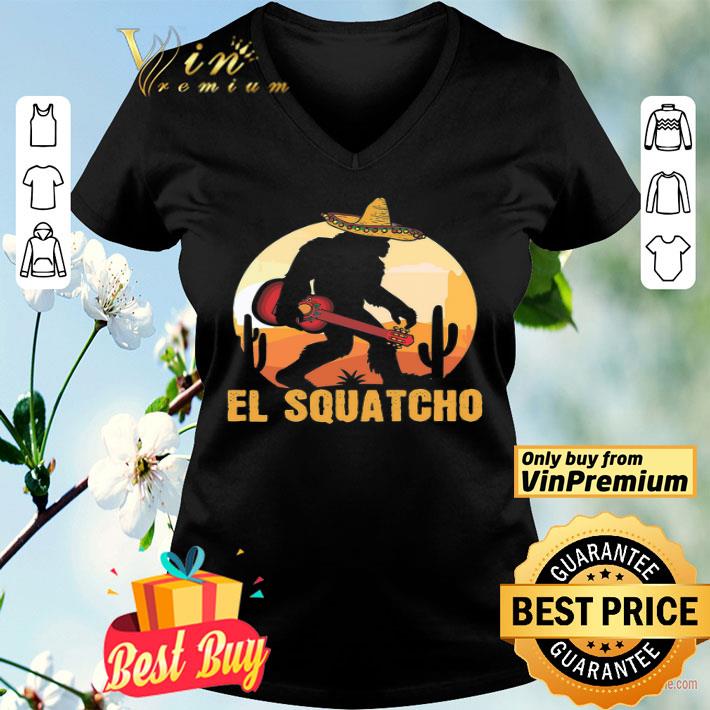 Bigfoot Hug Guitar El Squatcho shirt