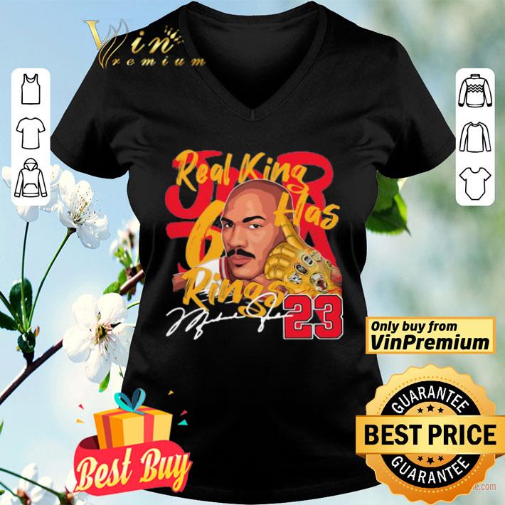 Real king rings michael jordan 23 signature shirt