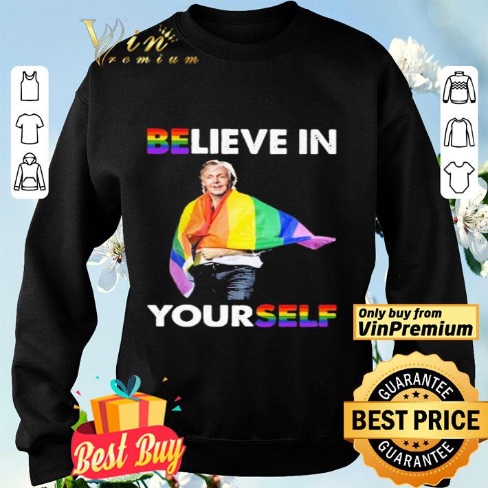 Paul McCartney Believe In Yourself flag shirt Paul McCartney Believe In Yourself flag shirt