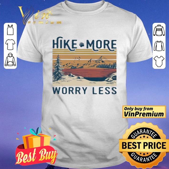 Dog Hike more worry less vintage shirt