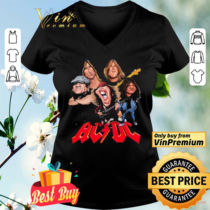 ACDC Band Hard Rock Members Cartoon shirt