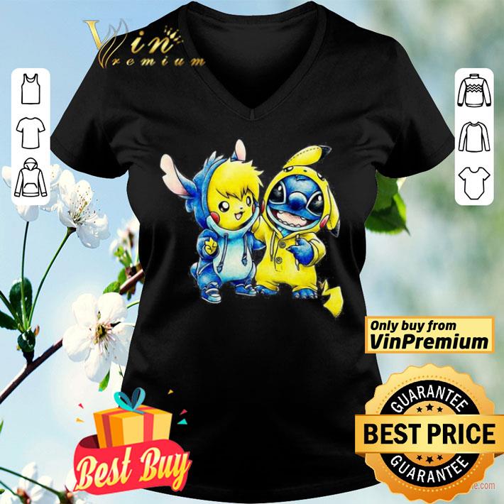 Baby Pikachu And Baby Stitch shirt