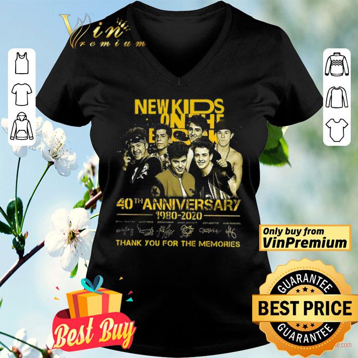 New Kids On The Dead 40th Anniversary 1980 2020 Thank You For The Memories Signatures shirt