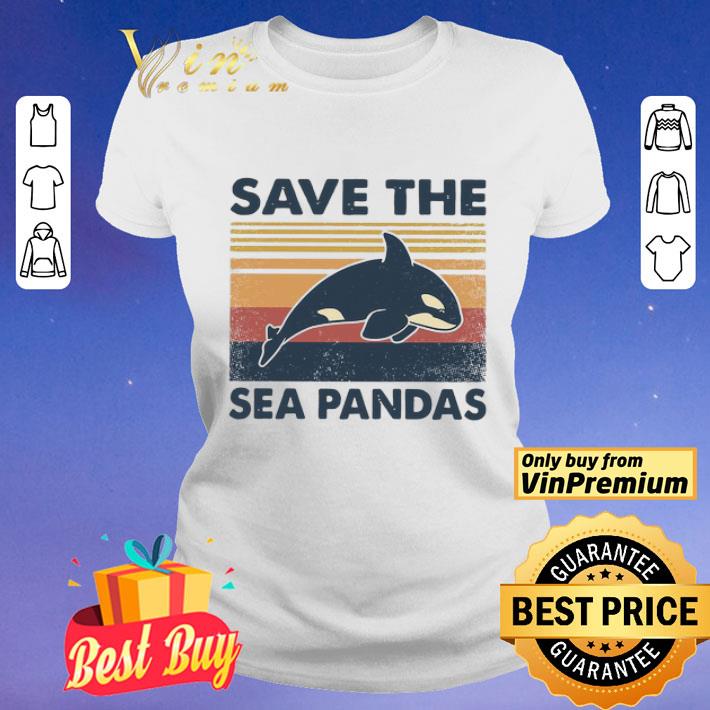 Dolphin Save the sea Pandas vintage shirt