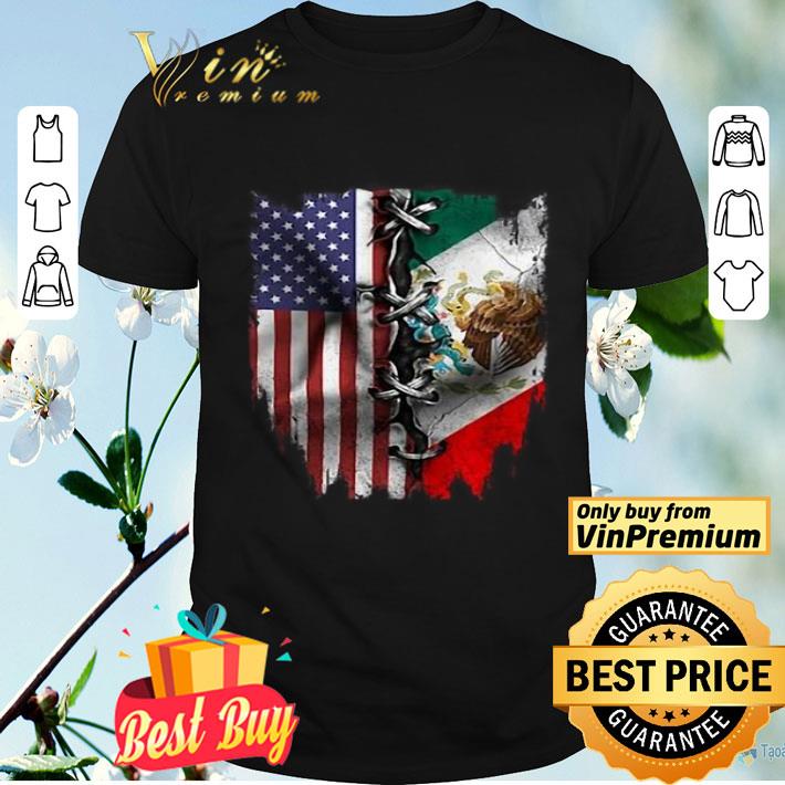 Mexican And American Flag shirt