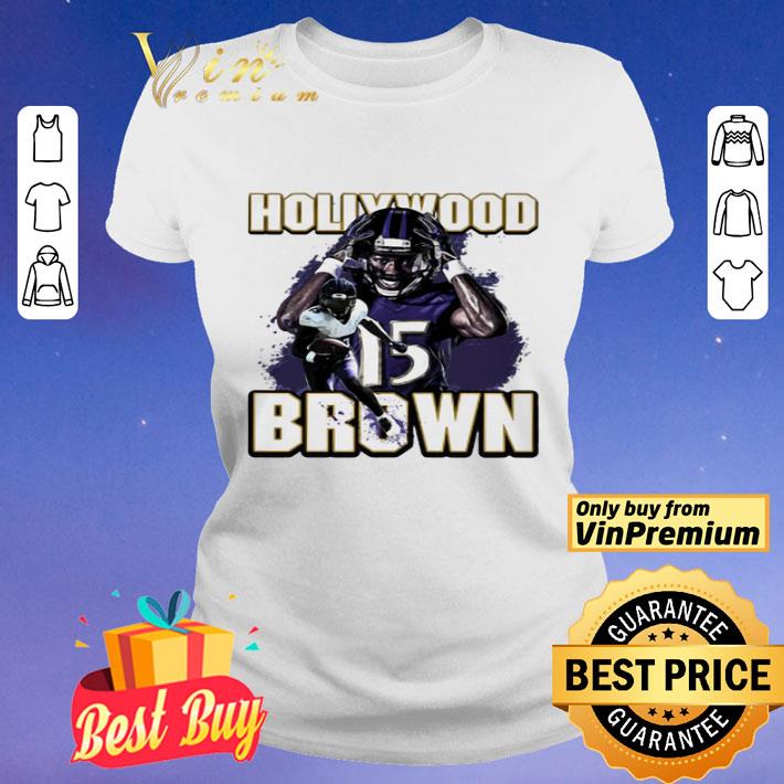 Baltimore Ravens Football Team Hollywood 15 Brown shirt