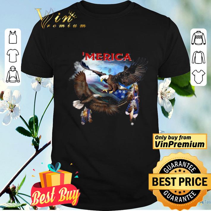 American Flag Sky Dreamcatcher Merica Eagle shirt