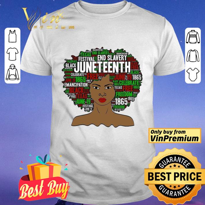 Juneteenth Natural Hair Black Women shirt