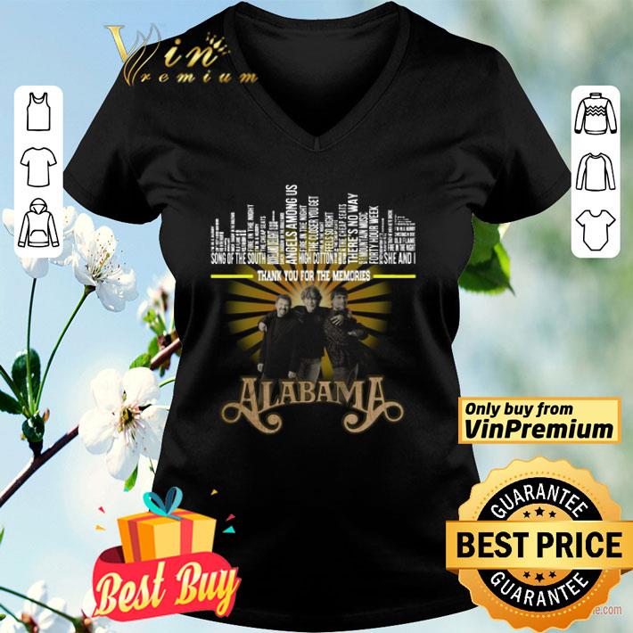 Alabama Band Thank You For The Memories shirt
