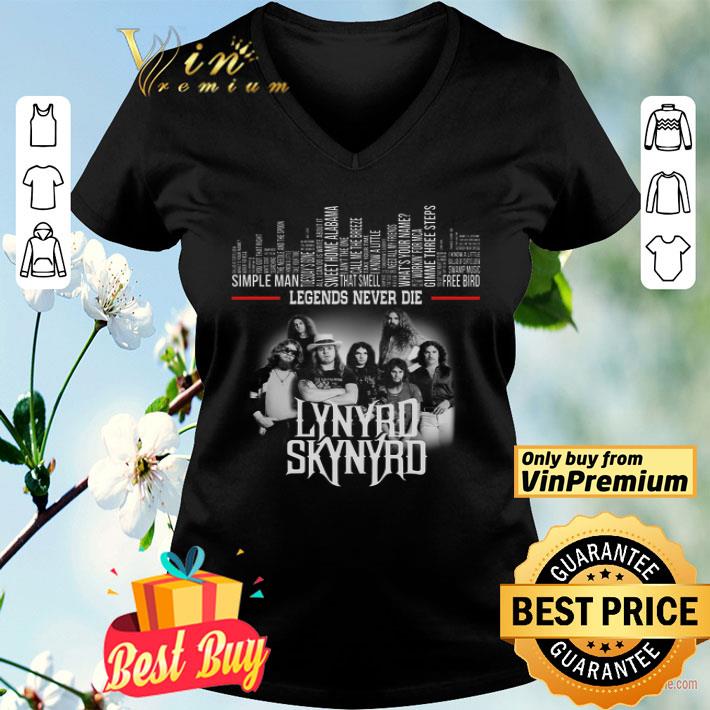Lynyrd Skynyrd Legends Never Die Simple Man Sweet Home Alabama shirt