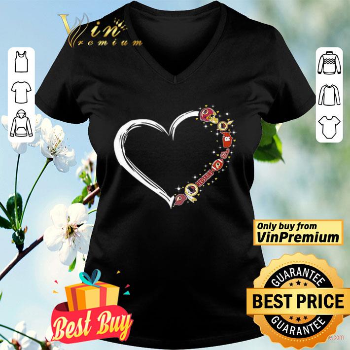 Love Washington Redskins Logo Heart shirt