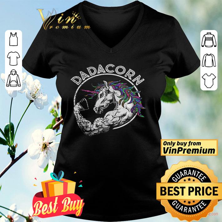 Dadacorn unicorn daddycorn papa happy fathers day shirt