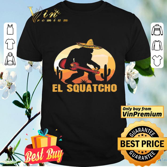 Bigfoot Hug Guitar El Squatcho shirt