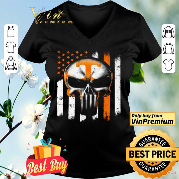 Tennessee Volunteers Skull American flag shirt