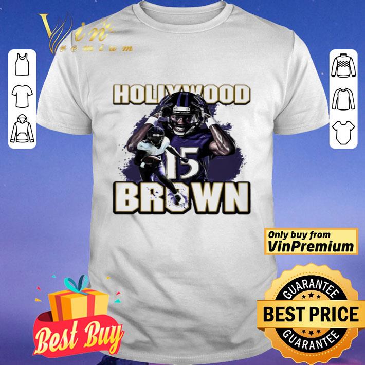 Baltimore Ravens Football Team Hollywood 15 Brown shirt