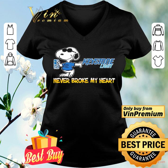 Snoopy Keystone light never broke my heart shirt