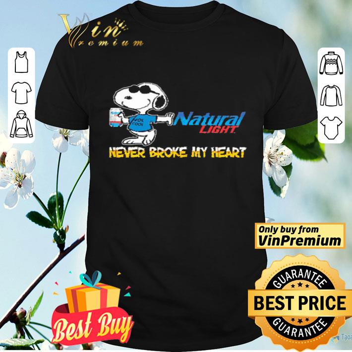 Snoopy Natural light never broke my heart shirt