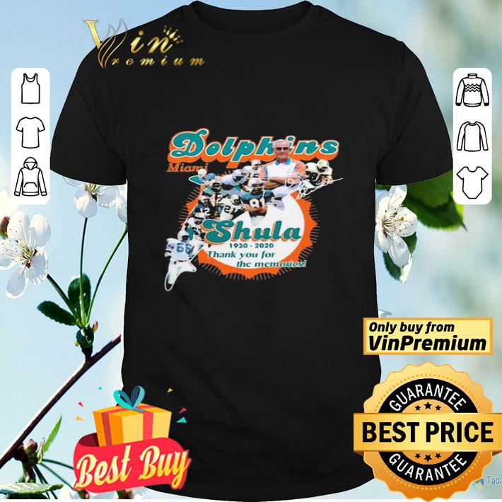 Miami Dolphins Don Shula 1930 2020 Thank You For The Memories shirt
