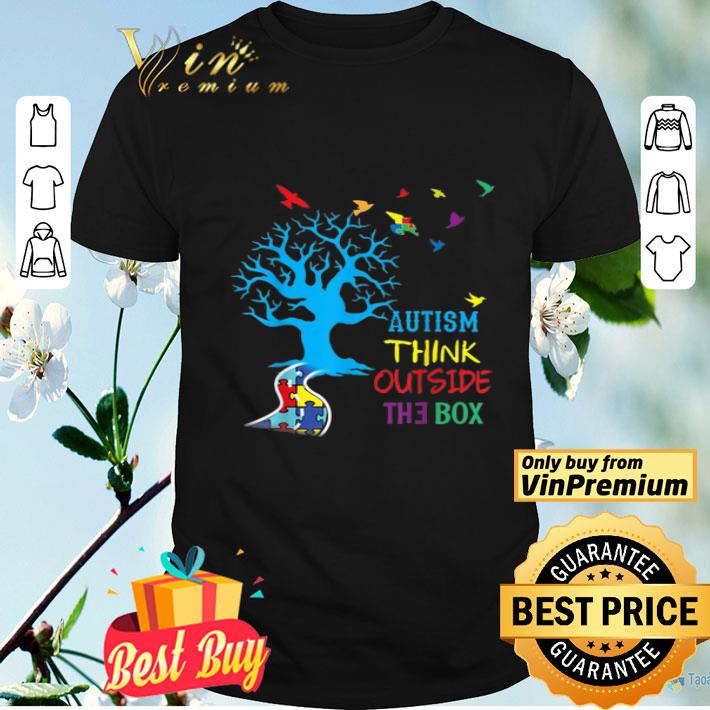Tree Autism Think Outside The Box shirt
