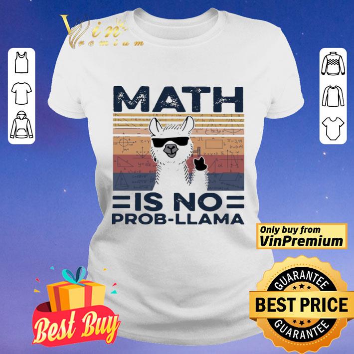 Math Is No Prob Llama Vintage shirt