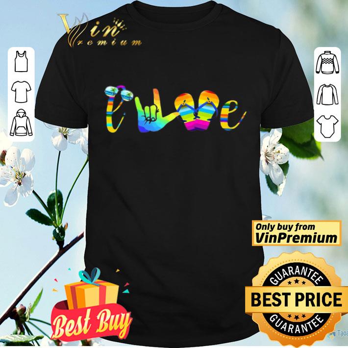 Love Sign Language Camping LGBT shirt