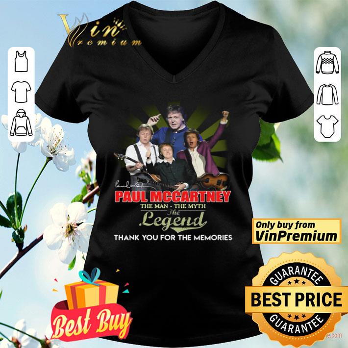 Paul Mccartney The Man The Myth The Legend Thank You For The Memories Signature shirt