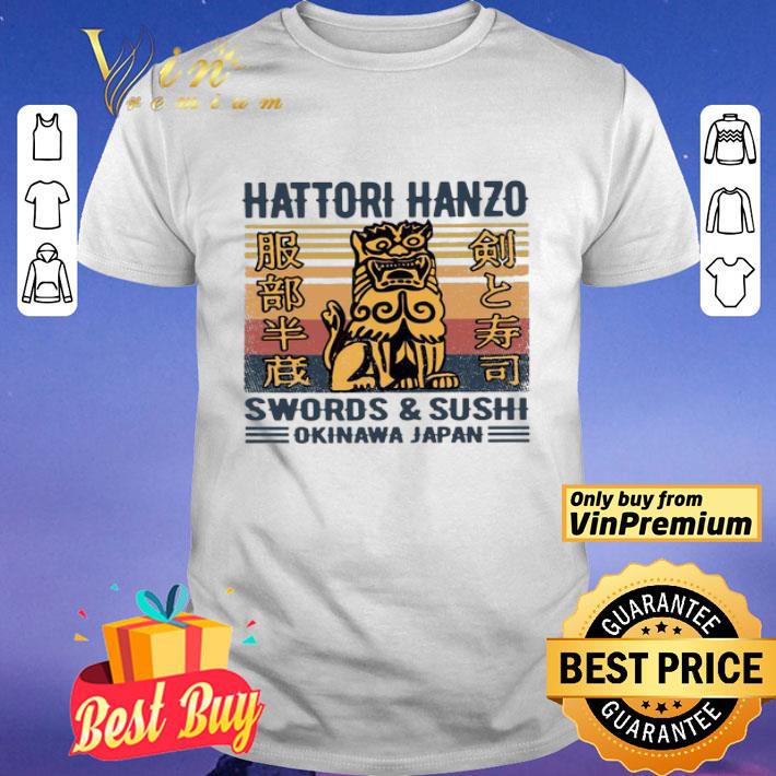 Hattori hanzo swords & sushi okinawa Japan vintage shirt