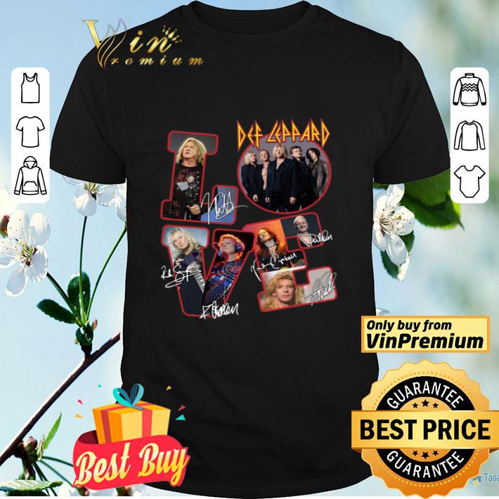 Love Def Leppard Signature shirt