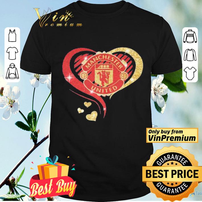 Love manchester united hearts diamond shirt