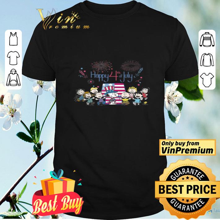 The Peanust Snoopy Happy 4th Of July American Flag shirt