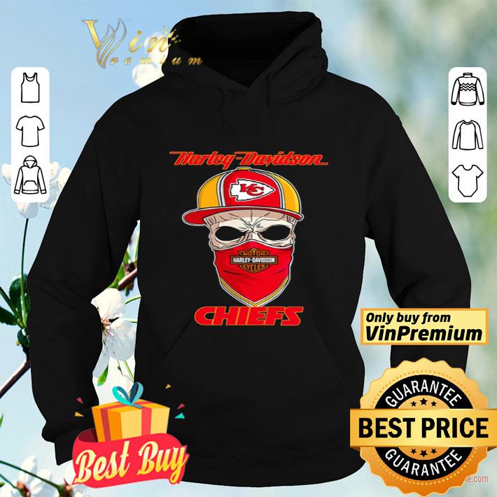 Kansas City Chiefs skull wearing Harley-Davidson Cycles mask shirt Kansas City Chiefs skull wearing Harley-Davidson Cycles mask shirt