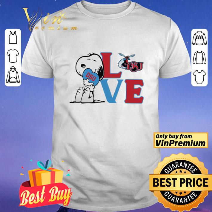 Snoopy love dsu delaware state university heart shirt