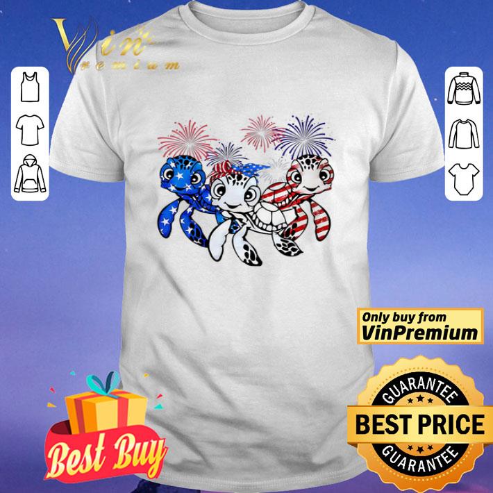 Turtles Flag American Independence Day shirt