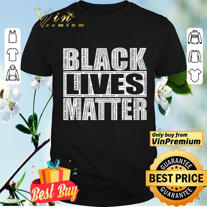 Black Lives Matter Victims Name shirt