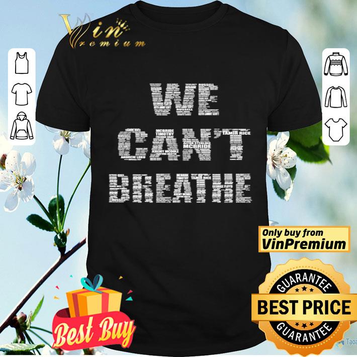 George Floyd we can’t breathe shirt