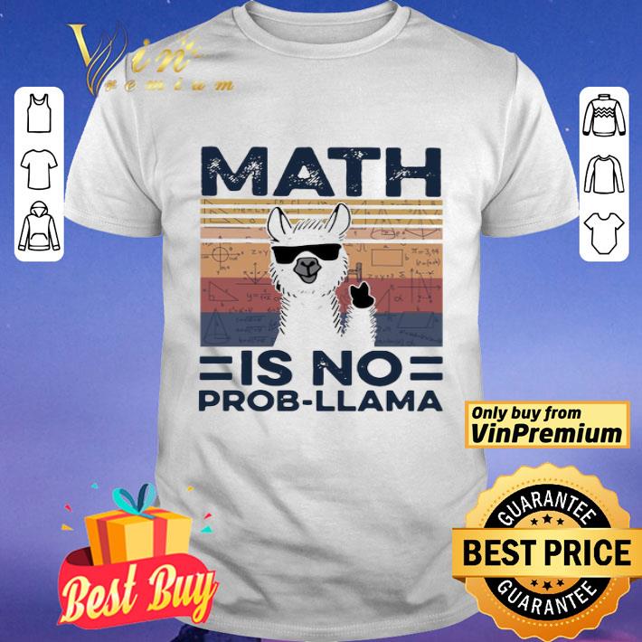 Math Is No Prob Llama Vintage shirt