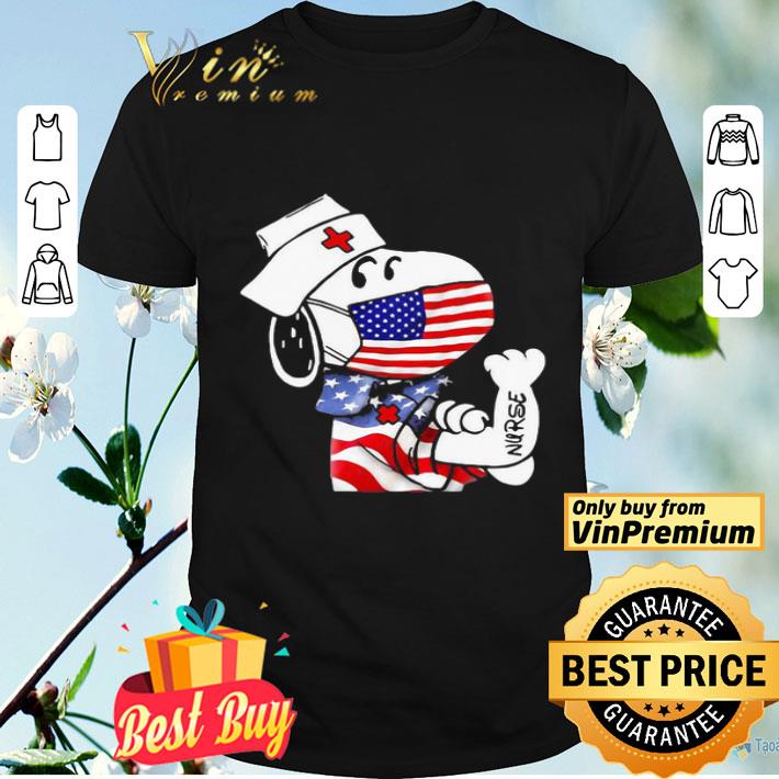 Disney snoopy nurse american flag independence day shirt