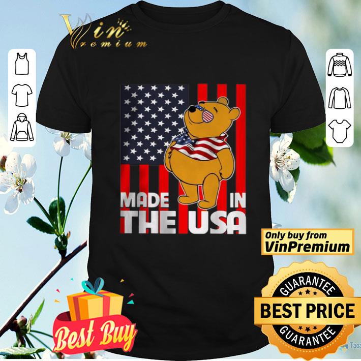 Pooh Made In The USA America Flag shirt