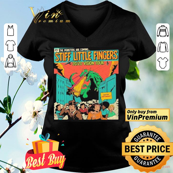 The monster are coming stiff little fingers 2020 vision tour shirt