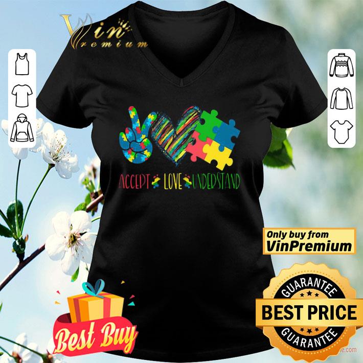 Accept love understand autism awareness shirt