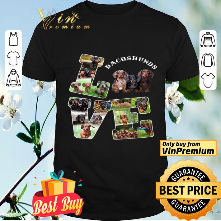 Love Dachshunds dog shirt
