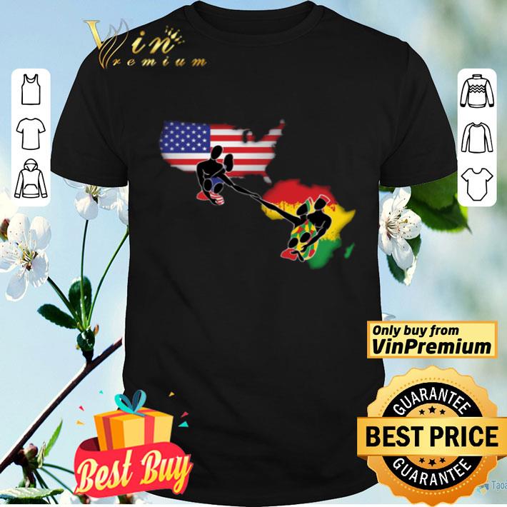 American People And African People Hand In Hand shirt