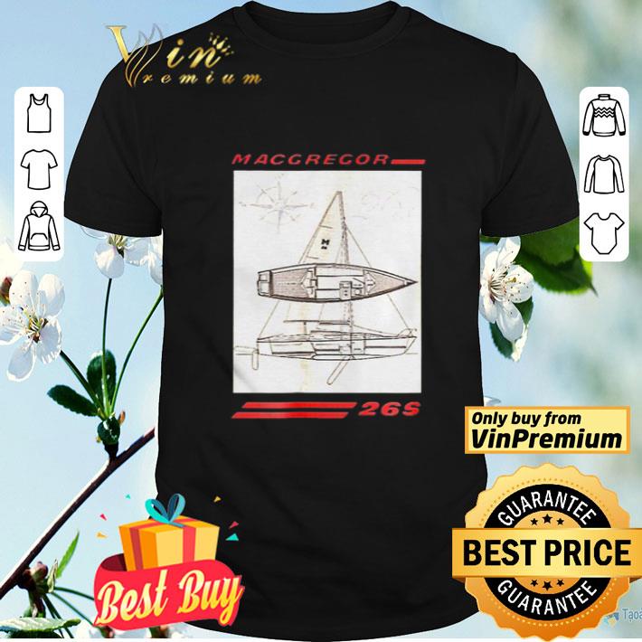 Sailboat line drawing macgregor 26s shirt