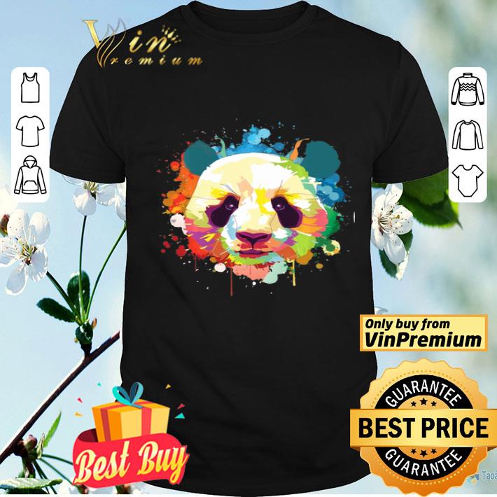 Panda Bear Giant Colorful Plush Pullover shirt