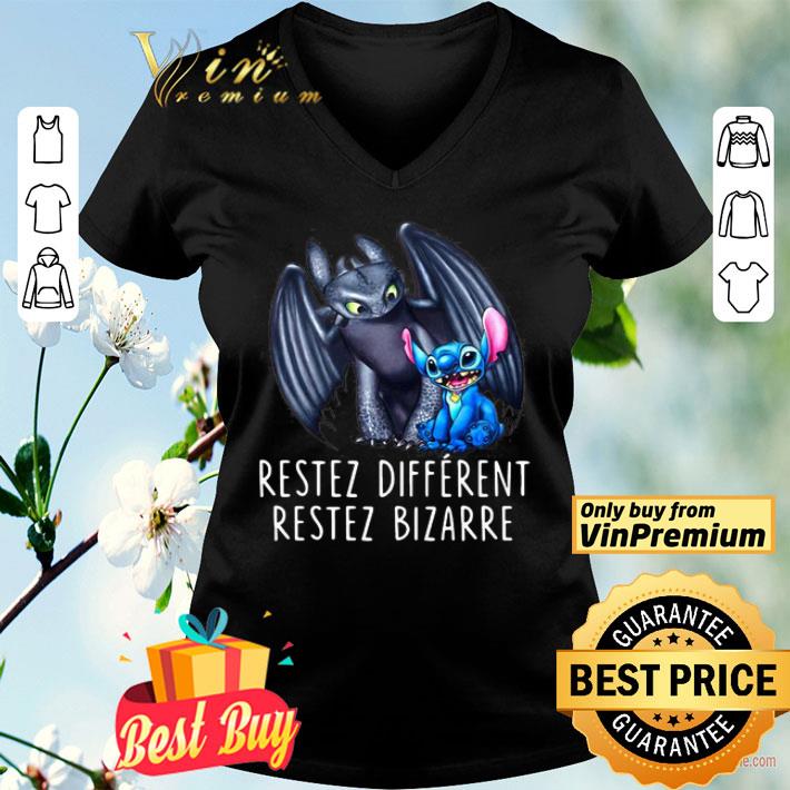 Stitch And Toothless Restez Different Restez Bizarre shirt