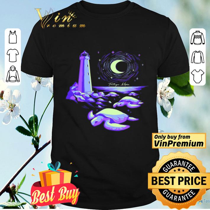 Purple Turtle Turtle Moon Lighthouse At Sea shirt