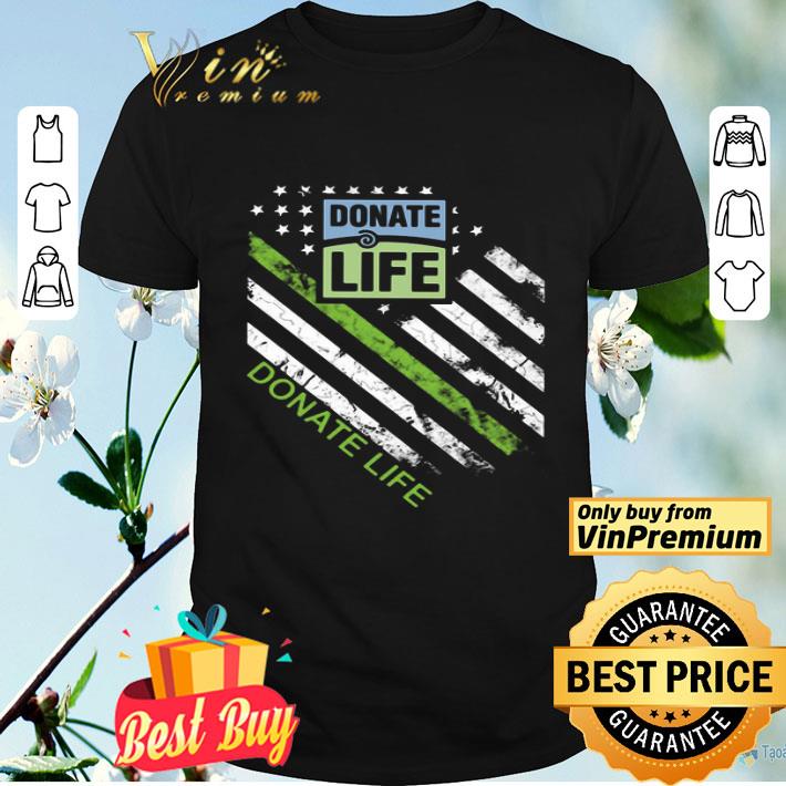 Donate Life American Flag shirt